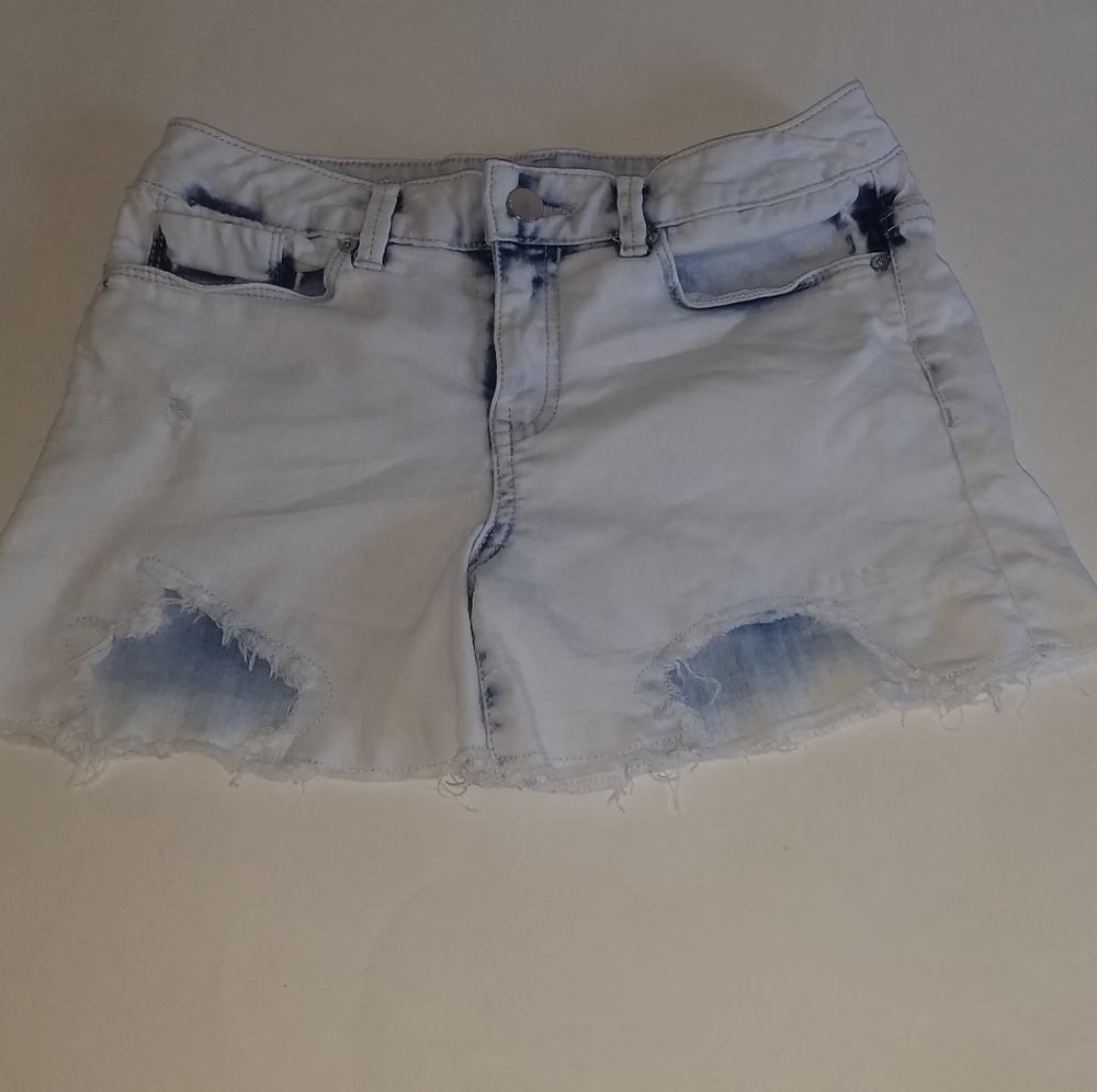 Calvin Klein Jean shorts. Acid wash.